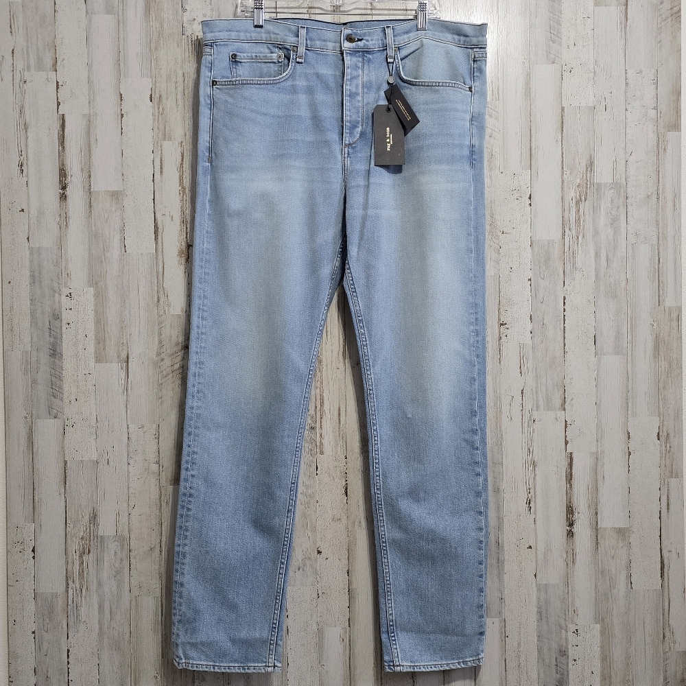 rag & bone Shotwell Fit 2 Slim Straight Men's Denim Button Fly Jeans Size 38